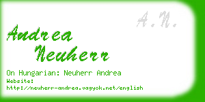 andrea neuherr business card